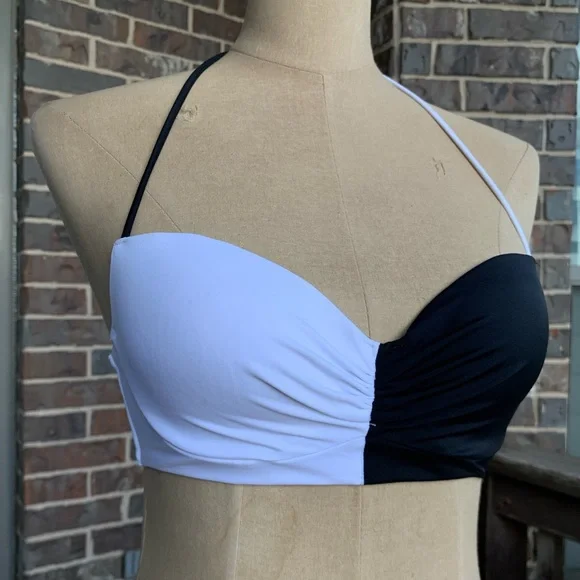 Victoria’s Secret Swim Bikini The Getaway Halter Colorblock Top - 32C - Picture 7 of 9